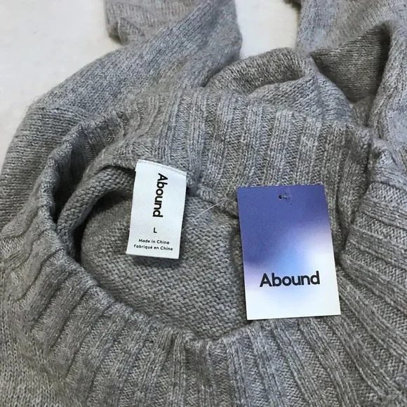 Abound NWT Heather Grey Mini Sweater Dress Women Various - Picture 8 of 9